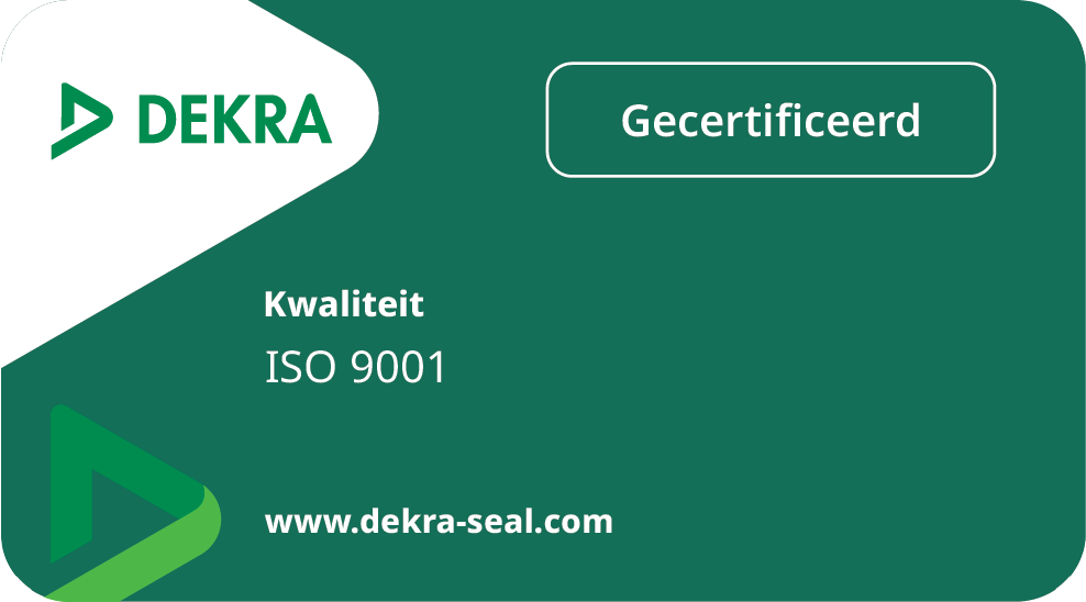 Dekra logo (kenmerk): ISO 9001 Gecertificeerd
